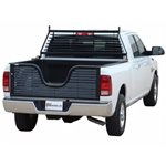 HEADACHE RACK-CHEVY - GMC - RAM - F150 FLAT IRON BLACK