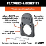 CURT 7-WAY COVER PLATE GM 2020
